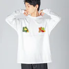 ISESTYLEのFRESH VEGETABLES Big Long Sleeve T-Shirt