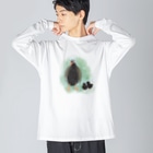 akane_art（茜音工房）のいきものイラスト（ヤンバルクイナの親子） Big Long Sleeve T-Shirt