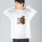 ミナミハチゴーのネコピアノwithヨゲンノトリ Big Long Sleeve T-Shirt