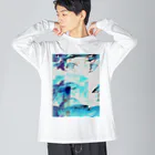 オミナエシのたゆたふ　ネガ Big Long Sleeve T-Shirt