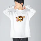 にゃぎまるのお店のしゃぎまるドーナツ Big Long Sleeve T-Shirt