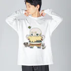 mosojiのどうぶつとおじさん Big Long Sleeve T-Shirt