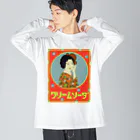 AKI IJUIN　GRAPHICSのクリ－ムソ－ダ Big Long Sleeve T-Shirt