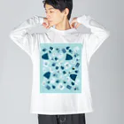 Teal Blue CoffeeのTealBlueItems ビッグシルエットロングスリーブTシャツ