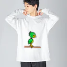 en dedans　～心に秘めて～のen dedans ロボと鳥 Big Long Sleeve T-Shirt