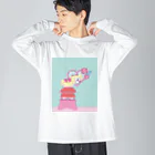 誘いのぷーちゃん・お化粧編 ビッグシルエットロングスリーブTシャツ