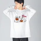 シロクマ商店のBoo! ビッグシルエットロングスリーブTシャツ