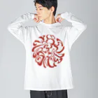 Y's Ink Works Official Shop at suzuriのRisingsun Logo Big Long Sleeve T-Shirt