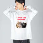 teenage storeのi love cat forever Big Long Sleeve T-Shirt