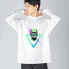Vibin Designsのフランケンシュタインネオン Big Long Sleeve T-Shirt