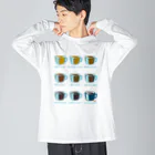 Teal Blue CoffeeのRoasted coffee Big Long Sleeve T-Shirt