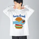 さとるくんのさとるバーガー ビッグシルエットロングスリーブTシャツ