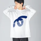 Loop GraffitiのゼンタングルLoop(ネイビー) ビッグシルエットロングスリーブTシャツ