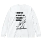 BeachBunnyのうさぎとねこ　ラグビーが好きなキミが好き Big Long Sleeve T-Shirt