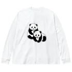 chippokeの双子パンダ Big Long Sleeve T-Shirt