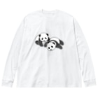chippokeの双子パンダ Big Long Sleeve T-Shirt