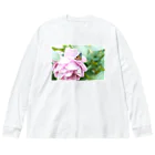 ここれあの秋の薔薇と蝶 Big Long Sleeve T-Shirt