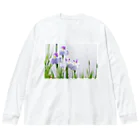 akane_art（茜音工房）の癒しの風景（花菖蒲） Big Long Sleeve T-Shirt