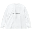 キャリコ堂のシマエナガロゴ入りＡ Big Long Sleeve T-Shirt