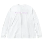 ashitakara_honkidasuの春はあけぼの ビッグシルエットロングスリーブTシャツ