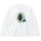 akane_art（茜音工房）のいきものイラスト（ヤンバルクイナの親子） Big Long Sleeve T-Shirt
