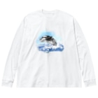 akane_art（茜音工房）のいきものイラスト（シャチ） Big Long Sleeve T-Shirt