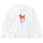 tomokomiyagamiのプードル オレンジ Big Long Sleeve T-Shirt