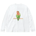 TeaDrop.Cのコザクラインコ ビッグシルエットロングスリーブTシャツ