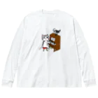 ミナミハチゴーのネコピアノwithヨゲンノトリ Big Long Sleeve T-Shirt