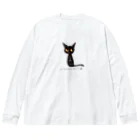 tsubasamoonの黒猫ムーン　New Big  Big Long Sleeve T-Shirt