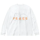 でまるのうさPeace ビッグシルエットロングスリーブTシャツ