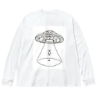 サユリアリティネオ🛸のUFOから宇宙人 ビッグシルエットロングスリーブTシャツ