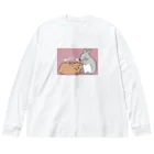 usaokotsumiの構ってうさぎ ビッグシルエットロングスリーブTシャツ