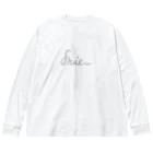 bonheur ∞ infini ボヌールアンフィニの【３色】gray logo Big Long Sleeve T-Shirt