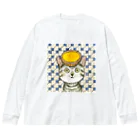 小野寺 光子 (Mitsuko Onodera)のエッグタルト猫 Big Long Sleeve T-Shirt