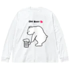 Atelier CのBeerを拾ったBear ビッグシルエットロングスリーブTシャツ