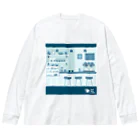 Teal Blue Coffeeの香るコーヒー ビッグシルエットロングスリーブTシャツ