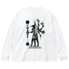 planetNITの【疫病退散】アヌビエ2021 Big Long Sleeve T-Shirt