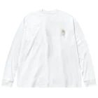 nonoの紐ｶﾐｶﾐののたん（白ポメラニアン） ビッグシルエットロングスリーブTシャツ