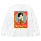 AKI IJUIN　GRAPHICSのクリ－ムソ－ダ Big Long Sleeve T-Shirt