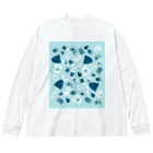 Teal Blue CoffeeのTealBlueItems ビッグシルエットロングスリーブTシャツ