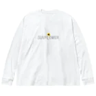 TAKKMAN shopのSUNFLOWER(向日葵) Big Long Sleeve T-Shirt