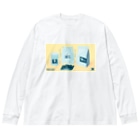 Teal Blue CoffeeのCOFFEE GIFT -Chocolate- YELLOW Ver. Big Long Sleeve T-Shirt