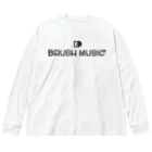 BRUSH MUSIC Inc.のBRUSH MUSIC Inc. LOGO Big Long Sleeve T-Shirt