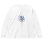 華涙(haru)goodsの飾り花 Big Long Sleeve T-Shirt