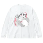 akimiyajimaのbigcat Big Long Sleeve T-Shirt