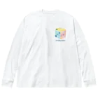 Teal Blue CoffeeのTealBlueItems _Cube COMPLETE Ver. Big Long Sleeve T-Shirt