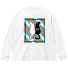 シロクマ商店のレトロねこちゃんズ Big Long Sleeve T-Shirt