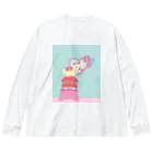 誘いのぷーちゃん・お化粧編 ビッグシルエットロングスリーブTシャツ