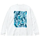 Teal Blue Coffeeのhide-and-seek Big Long Sleeve T-Shirt